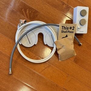 White Bidet Attachment Set